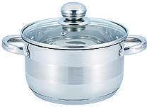 Каструля з кришкою нержсталь 8.2 л BN-222 (4)