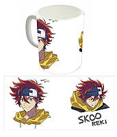 Чашка біла аніме Скейт Нескінченність SK8 (z0215)