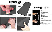 Коврик для занятия йогой и фитнесом не скользящий Power System PS-4017 Fitness-Yoga Mat Black