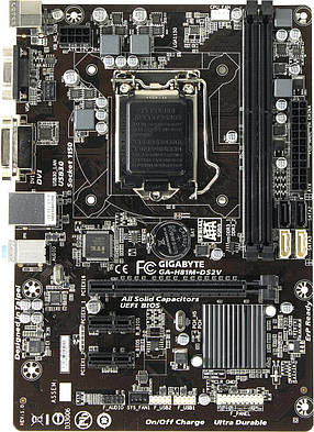 Материнська плата GIGABYTEGA-H81M-D2V (s1150, Intel B81, PCI-Ex16),б/у, фото 4