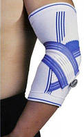 Налокотник спортивный для тренировок Power System Elbow Support Pro White/Blue S/M