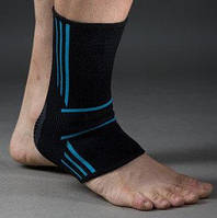Эластические спортивные бандажи на голеностоп Power System Ankle Support Evo Black/Blue M