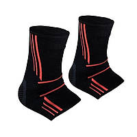 Эластические спортивные бандажи на голеностоп Power System Ankle Support Evo Black/Orange M