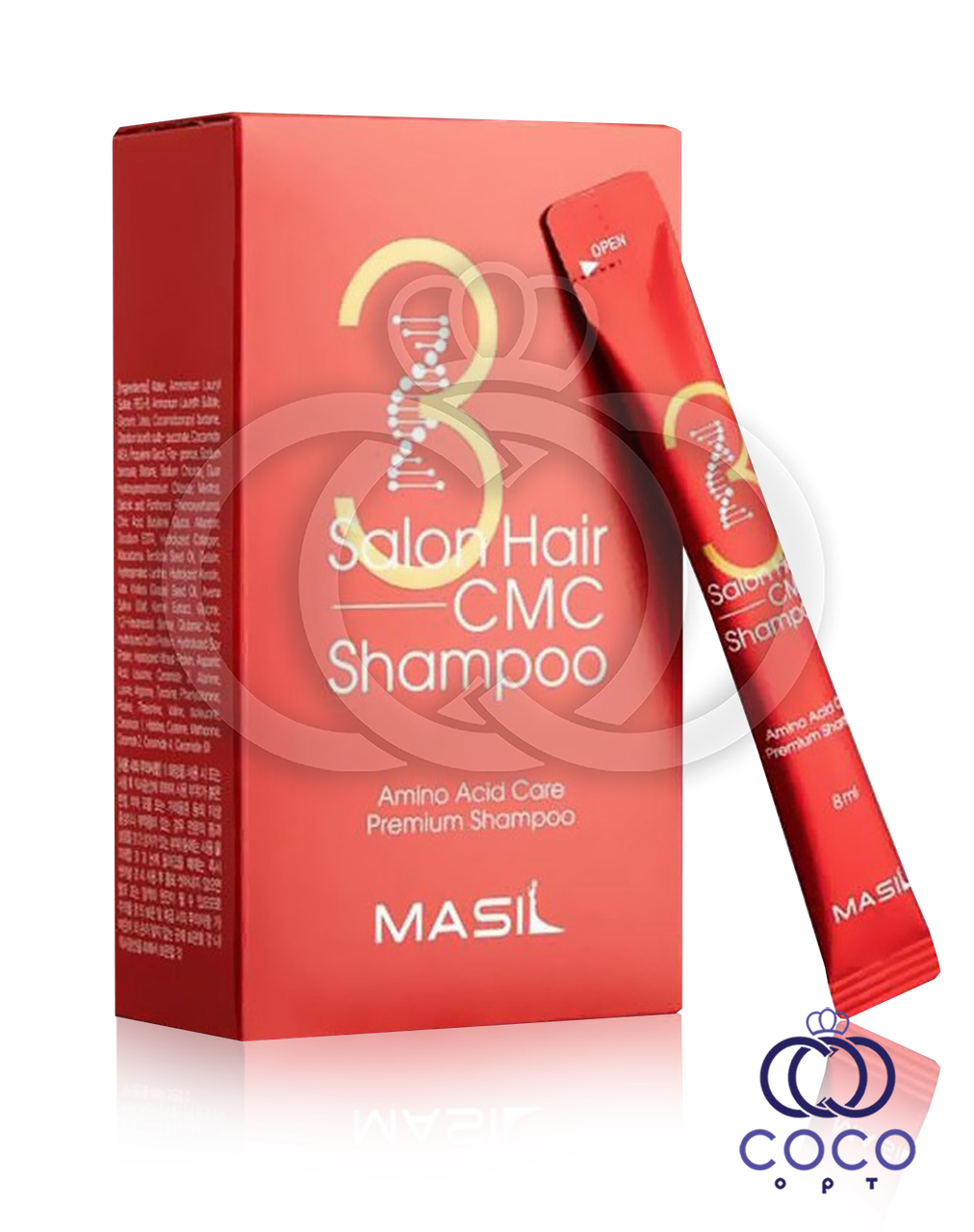 Шампунь Masil Salon Hair CMC Shampoo Amino Acid Care Premium Shampoo з амінокислотами 20 саше М'ЯТА ПАКОВКА