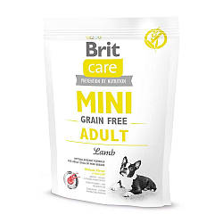 Сухий корм для дорослих собак мініатюрних порід Brit Care Mini GF Adult Lamb,2 кг (ягня)