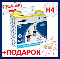 NARVA LED H4 12V-24V 6500k Canbus New Range Performance нарва лед н4 12в 24в NV 18032 RPNVA X2