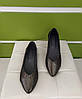 STTOPA Розміри 41-44. Балетки великих розмірів із натуральної шкіри. 166-4144-1 Чорний сатин, фото 4