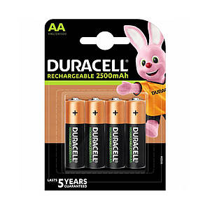 Аккумуляторы AA (HR6) Duracell 2500mAh (4шт.)