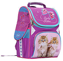Ранець "Class" 9801 "Lovely Kitties",2 відд.,34*27*14см,300D PL, шт