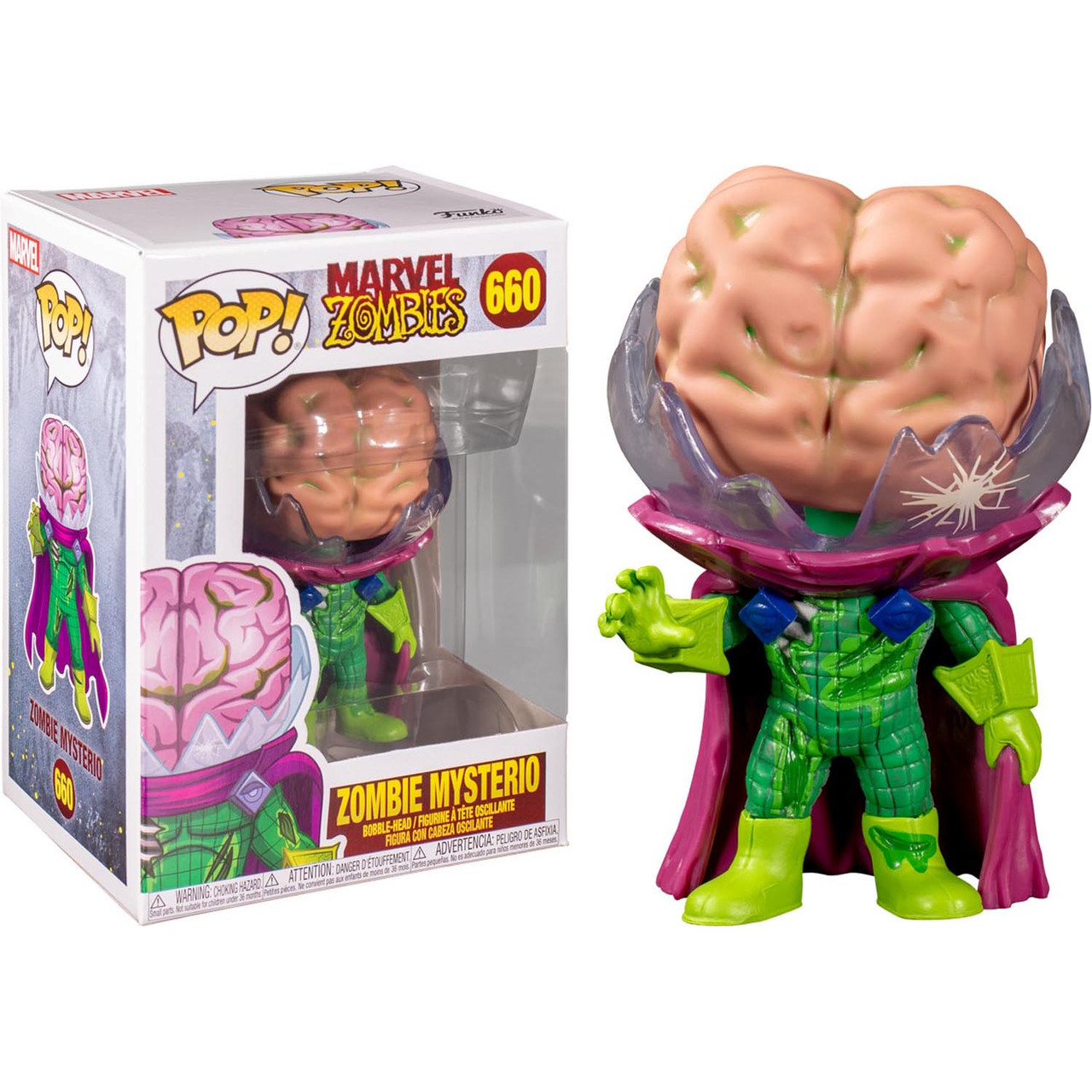 Фігурка Funko Pop Фанко Поп Людина Павук Зомбі Містеріо Spider Man Far from Home Mysterio 10 см SM M 660