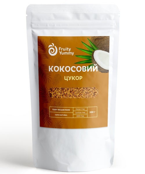 Кокосовий цукор , 200г Fruit Yummy