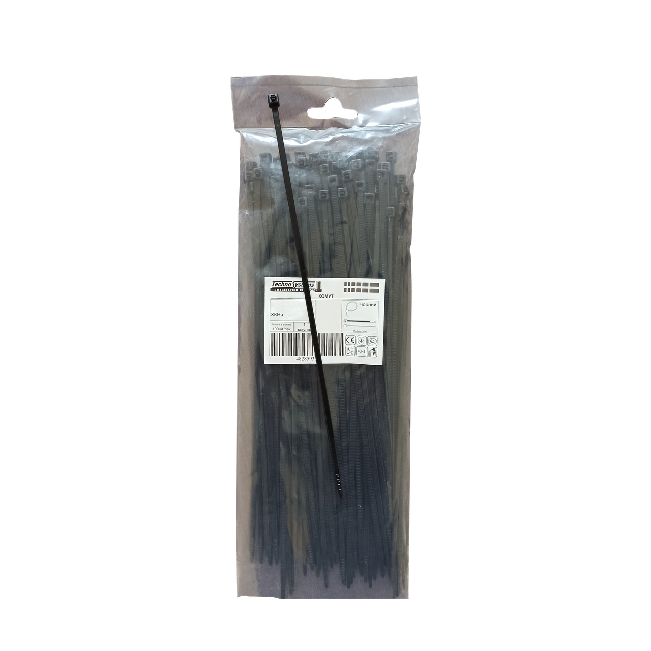 Хомут ХКН-L 7.2х300 нейлон чорний Ny95503642