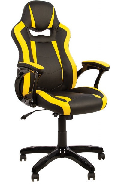 Комп'ютерне ігрове геймерське крісло Комбо Combo Anyfix PL-73 Екошкіра eco-30/eco-40 чорно-жовтий Новий стиль