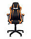 Комп'ютерне ігрове геймерське крісло Комбо Combo Anyfix PL-73 Екошкіра eco-30/eco-72 чорно-помаранчевий, фото 3