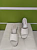 STTOPA Розміри 36-44. Шльопанці великих розмірів шкіряні. Каблук 4,5 см. 124-3644-45-1 Білі, фото 8