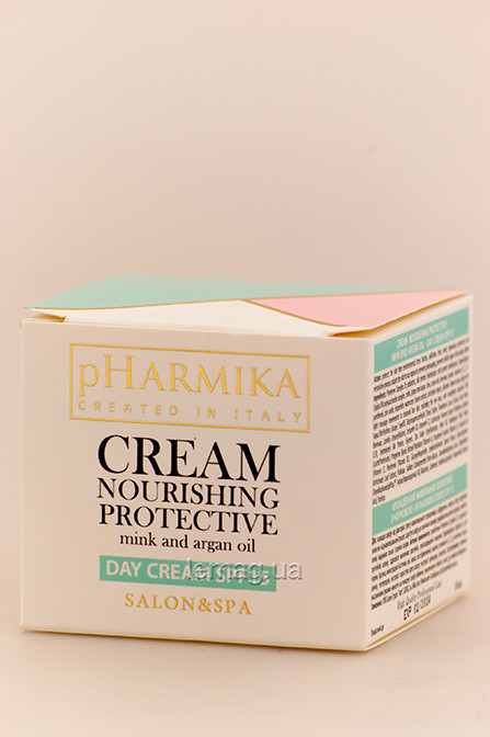 PHarmika Крем денний живильний захисний з норковим і аргановою олією SPF 15 Day Cream, 50 мл