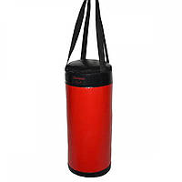 Мешок боксерский (груша для бокса) Champion, кирза, 58*25 см, 7.5 кг, чёрный с красным