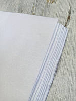 Фетр листовий Royal Felt М'який Білий Аркуш А4 20 см х 30 см 1.3 мм Тайвань