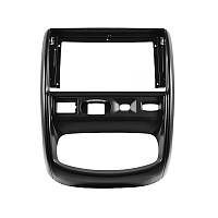 Lb Переходная рамка в машину под магнитолу Renault Duster 2010-2015 (F-6696) 9" Black