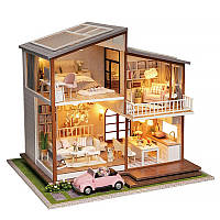 Lb Кукольный дом домик DIY Cute Room A-080-B Big House 3D Румбокс конструктор