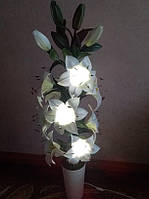 Напольный интерьерный светильник "Лилии"