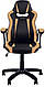 Комп'ютерне ігрове геймерське крісло Комбо Combo Tilt PL-73 Екошкіра eco-30/eco-01 чорний з бежевим, фото 2