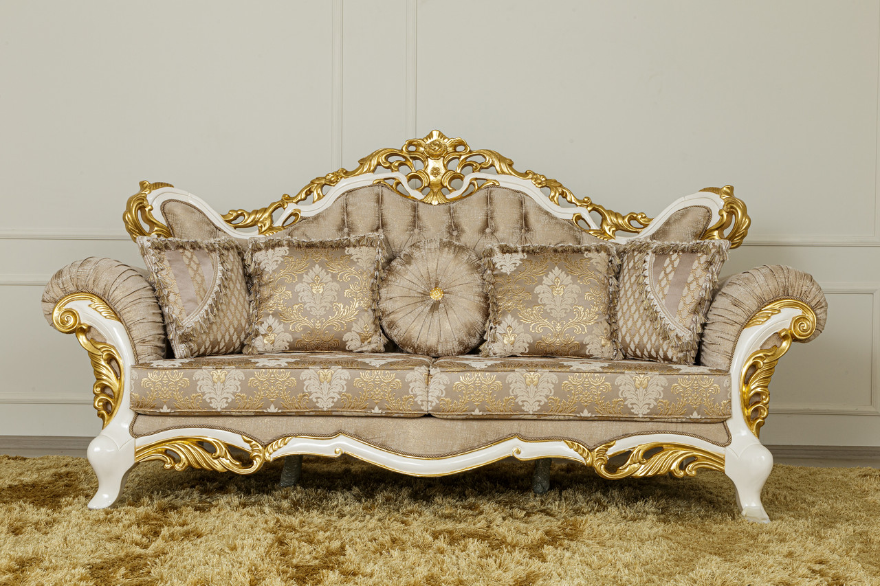 Диван бароко з м'якими підлокітниками дерево Грета
