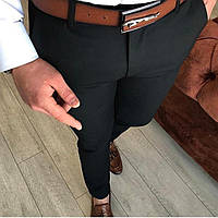 Мужские брюки зауженные черные Турция
