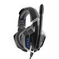 Al Дротова стереогарнітура ONIKUMA K18 Black + Blue навушники з мікрофоном 1+2/3.5мм + USB