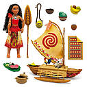 Ігровий набір лялька Моана, фігурки поросят Пуа, півня Хей-Хей і каное / Moana Ocean Adventure Classic Doll Play Set, фото 2