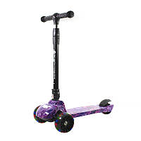 Al Дитячий самокат TLW Sky триколісний складаний зі світними колесами для дітей