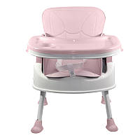 Go Дитячий стільчик-трансформер для годування Bestbaby BS-8808 Pink обідній стілець для малюків знімне крісло