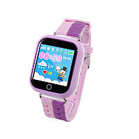 Go Smart watch UWatch Q100S Pink для дітей 1.54" GPS-трекер Bluetooth сенсор кольоровий екран Кнопка SOS Sim