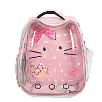 Go Рюкзак-переноска для котів сумка Taotaopets 256604 Pink Panoramic Cats сумка-контейнер 34*28*40 cm