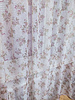 Шифон із квітами по всьому полю