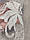 Фатин з густою вишивкою рядами кремового кольору без люрексовою нитки, туреччина, фото 9