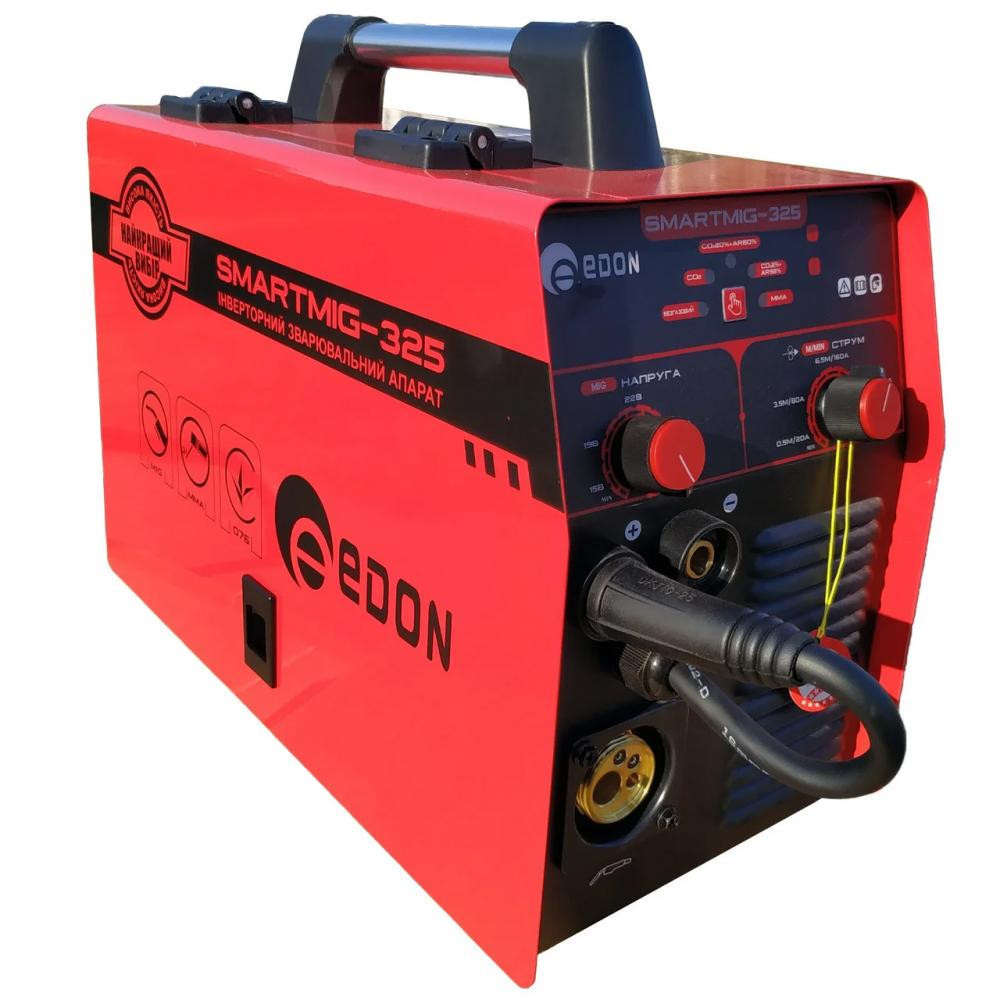 Зварювальний інверторний напівавтомат Edon Smart MIG 325, фото 1