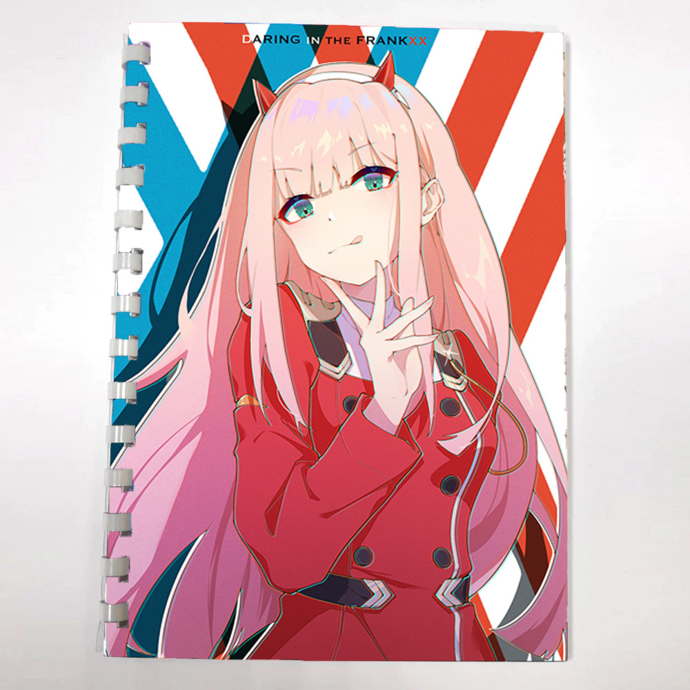 Блокнот скетчбук Зеро Ту аніме Милий у Франксі Darling in the Franxx для малювання (sk0039)