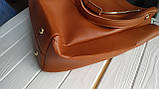 Набір жіночих сумок 4в1 коричневий з якісної екошкіра, уцінка, фото 2