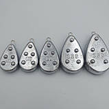 "Сом Петля" Свинцеве Грузило для риболовлі з петлею 50г - 150г Грузила Донні плоскі, фото 4