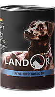 Landor Adult Dog Lamb And Salmon влажный корм для взрослых собак всех пород 0.4 кг