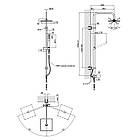 Душова система без змішувача Q-TAP CRM 1001 170x170мм латунна хром QT1001CRM, фото 2
