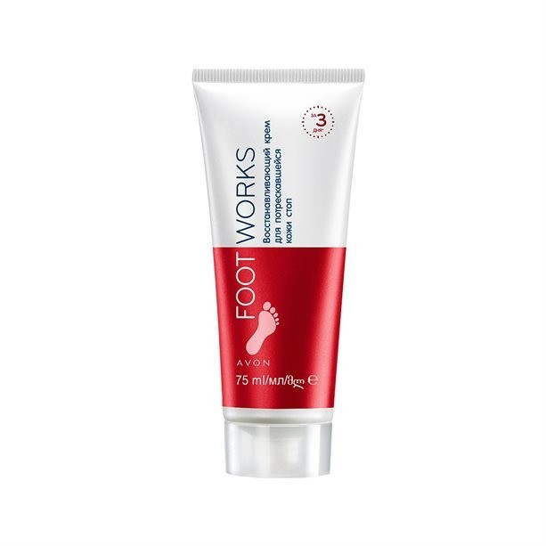 Відновлювальний крем для потрісканої шкіри стоп, 75 мл Avon Foot Works Cream