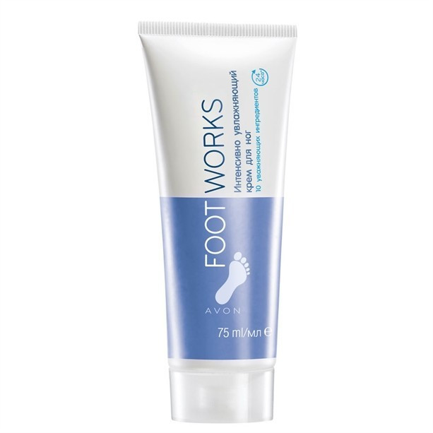 Інтенсивно зволожувальний крем для ніг (75 мл) Avon Foot Works Cream