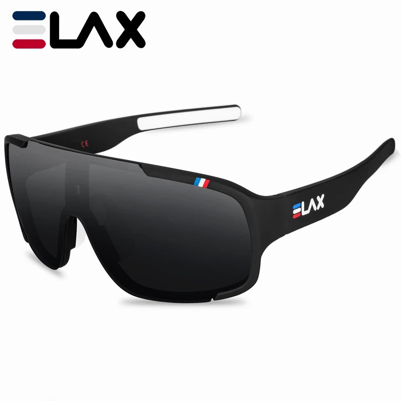 Спортивні велосипедні окуляри ELAX Black, Оригінал, ідеальна видимість