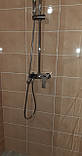 Душова колона зі змішувачем для ванни поворотним виливом Тропічним душем Haiba Milano 003-J (HB0784) відео, фото 3