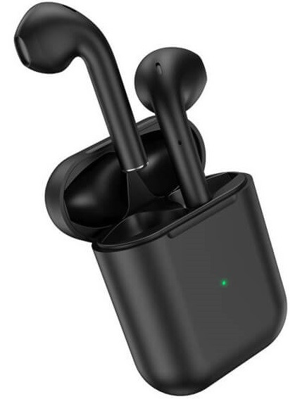 Навушники Bluetooth BOROFONE BE42 Feliz TWS в чохлі для зарядки BT5.0, чорні