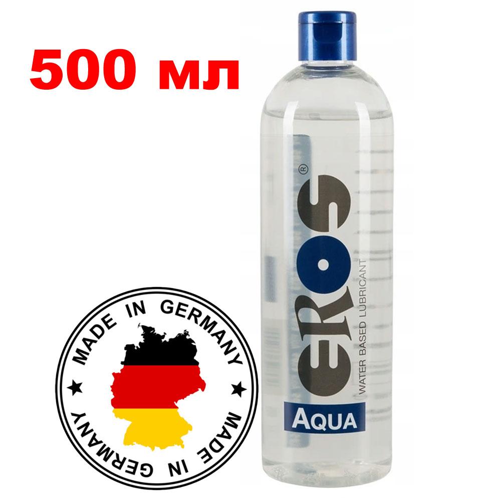 Змазка інтимна водна лубрикант на водній основі Eros Aqua 500 мл Інтим-змазки для сексу