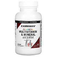 Мультивитамины и минералы для детей с 5-метилтетрагидрофолатом, Kirkman Labs, 120 капсул