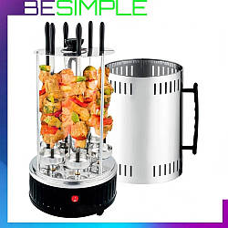 Електрошашличниця вертикальна Kebabs Machine на 6 шампурів 1000W / Шашличниця